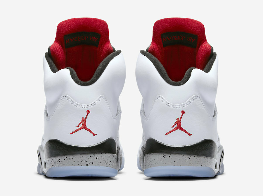 nike air jordan 5 retro white cement
