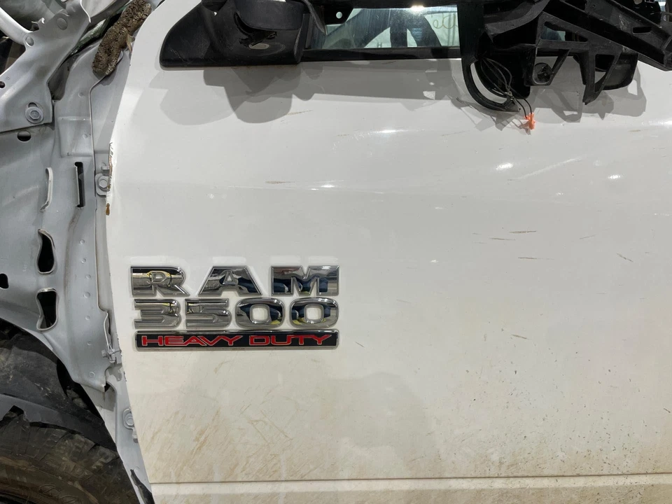 *DMG 10-17 Dodge Ram 3500 Driver LH Left Bright White-PW7 Front Power Door Shell Foto 3 de 4