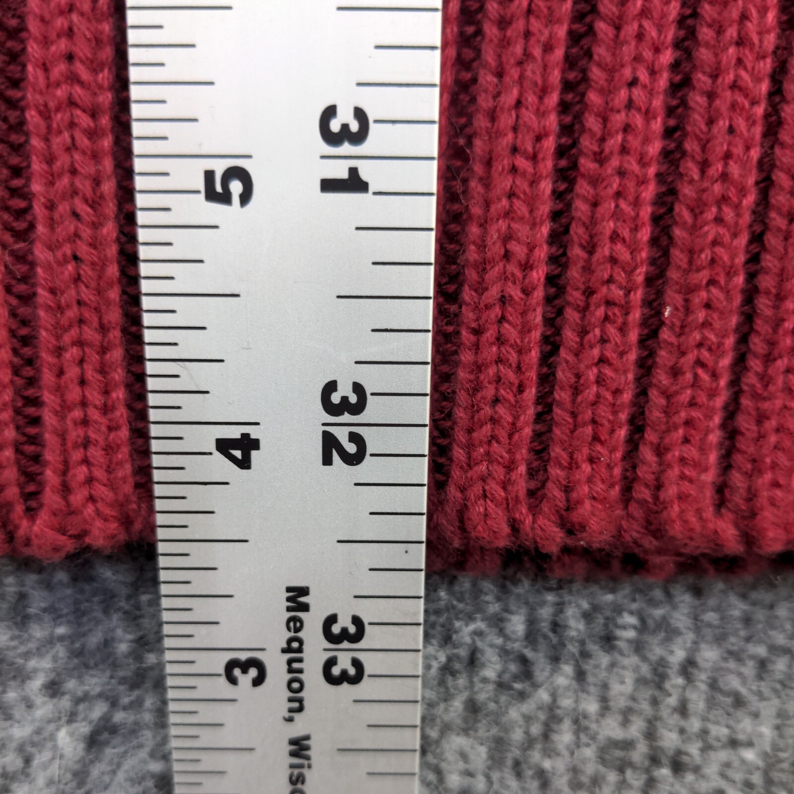 Phys. Sci. Men's Cable Knit Pullover Sweater Red … - image 10