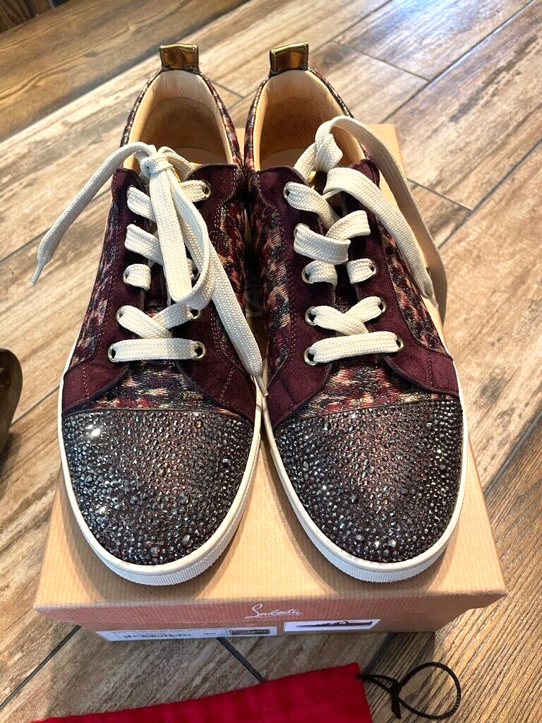 アクセサリー CHRISTIAN LOUBOUTIN Christian Louboutin Sparkle & Crystal Red Bottom Heels 38 1