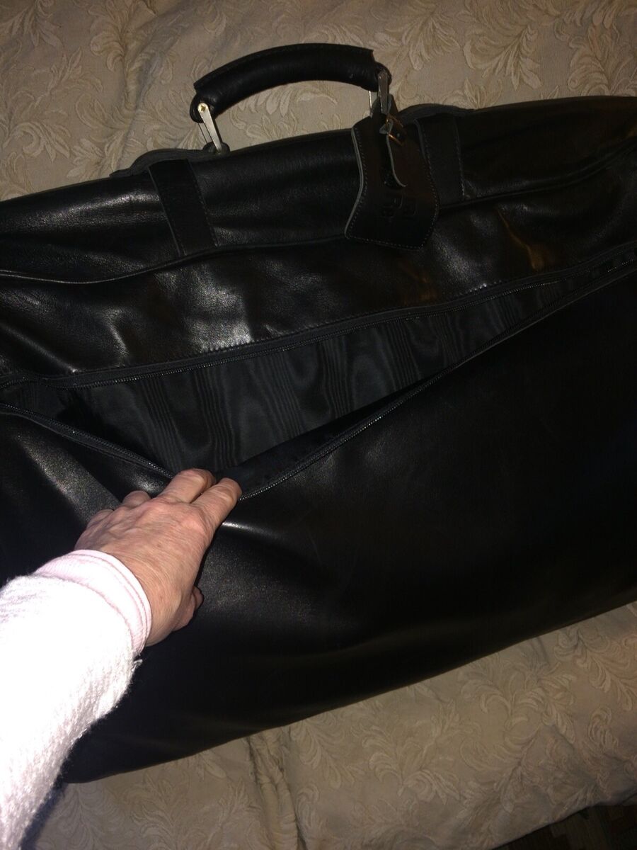Seeger Leather Bag Suitcase Luggage Travel RARE Vintage Soft Seeger Leather Bag Suitcase Luggage Travel RARE Vintage Soft