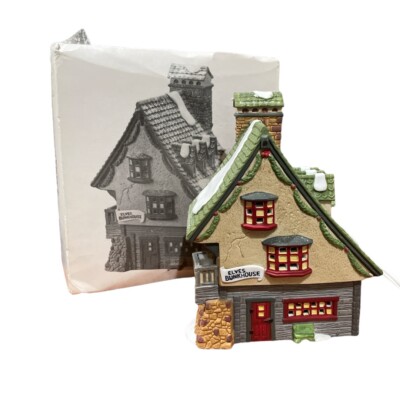 DEPT 56 Heritage Village North Series ''ELF BUNKHOUSE'' (Light up tested) Retired