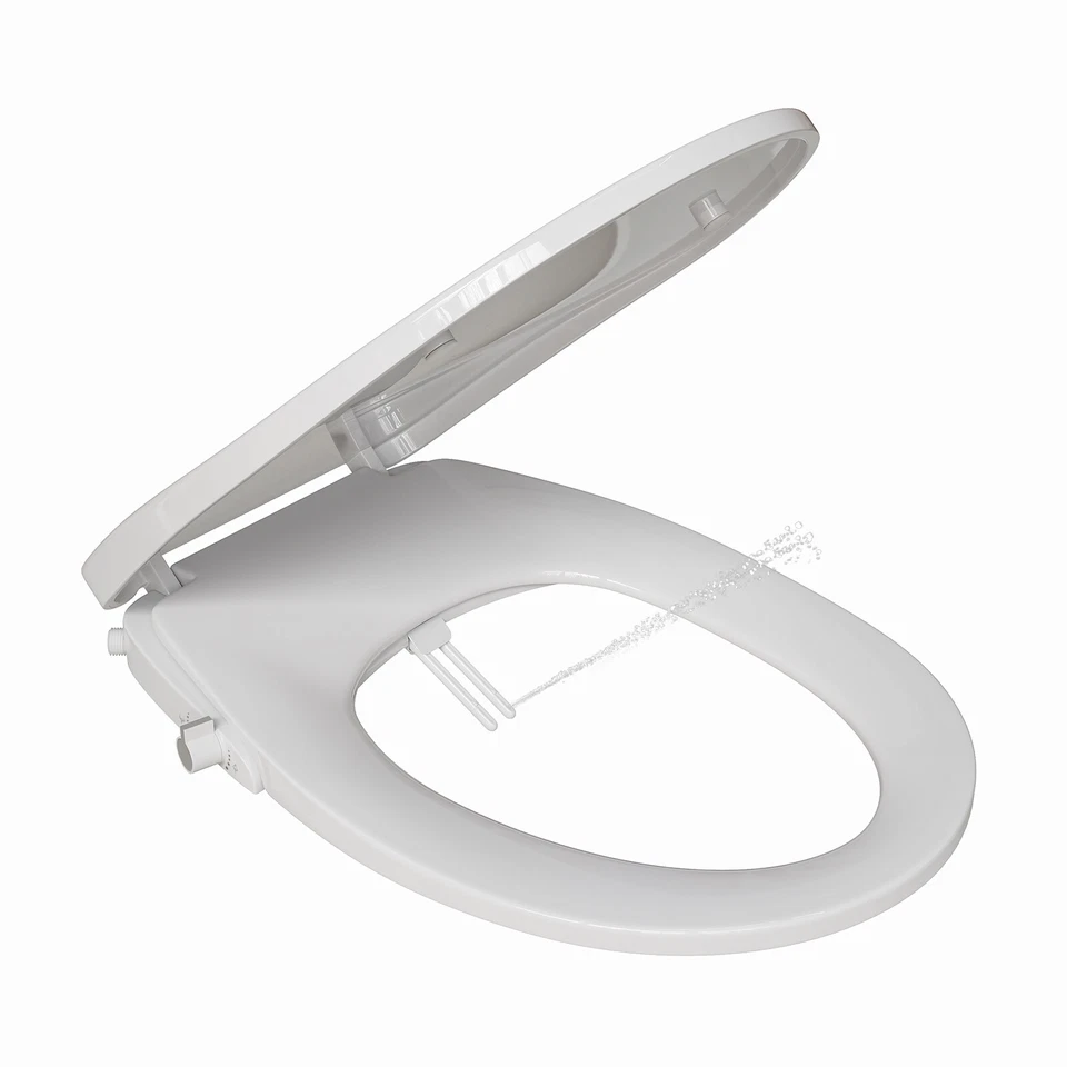 Coperchio WC doccia sedile abbassamento automatico alzata bidet taharet wc 2 modalità doccia - Immagine 2 di 4