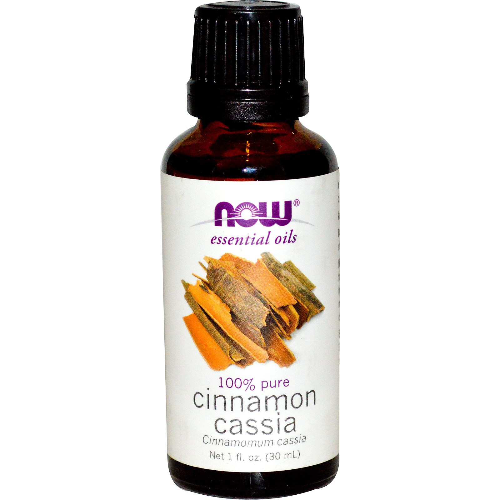 Cinnamon Cassia (100% Pure), 1 oz - NOW Foods Essential Oils