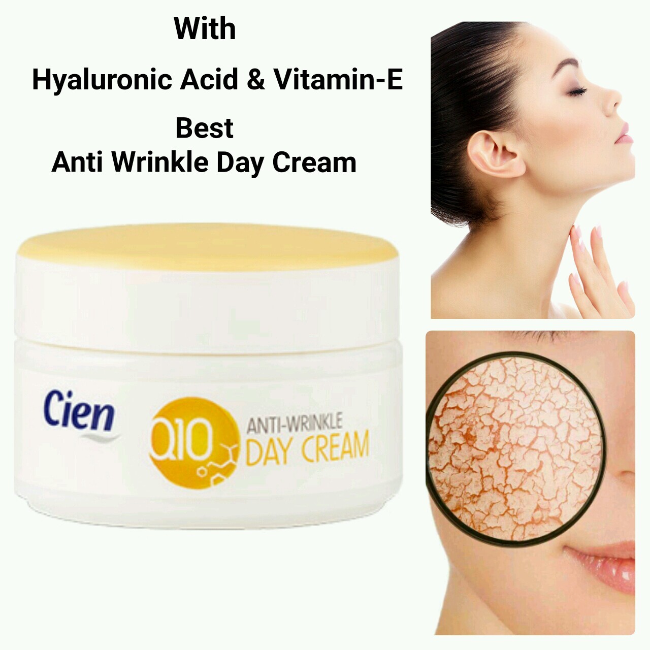 With Hyaluronic Acid & VitaminE, Strong Anti Wrinkle Cien Q10 Day