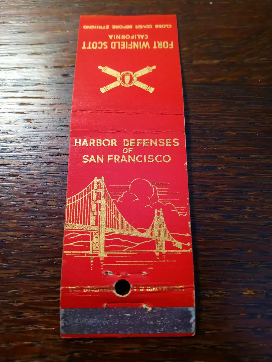 Vintage Matchcover: Fort Winfield Scott Harbor Defenses, San Francisco, CA  85 | eBay