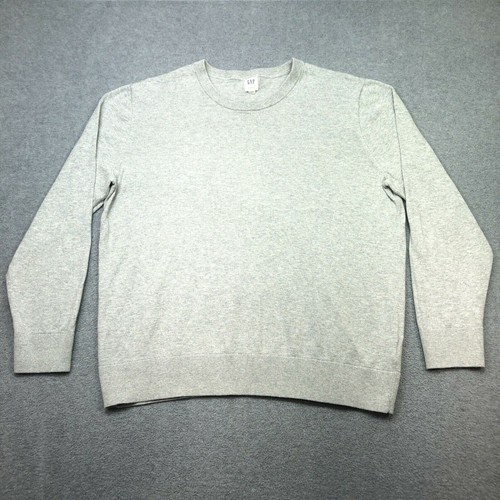 XL Sweater Light Heather Gray Crew Neck 