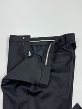 Hugo Boss H-Huge Solid Black Pants Size 35  RETAIL 278 IN BLACK 406