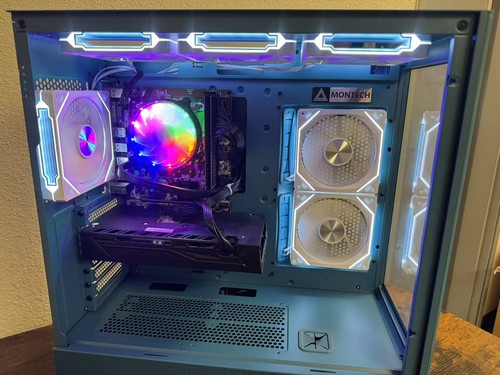 PRONTO PER IL GIOCO ARGB Desktop i7 PC 16 GB RAM SSD Windows 11 WIFI - Foto 4 di 15