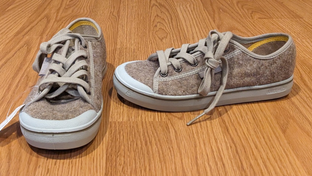 KEEN Sneakers donna Elsa Lite in feltro stringate lifestyle tortora 1025426 5