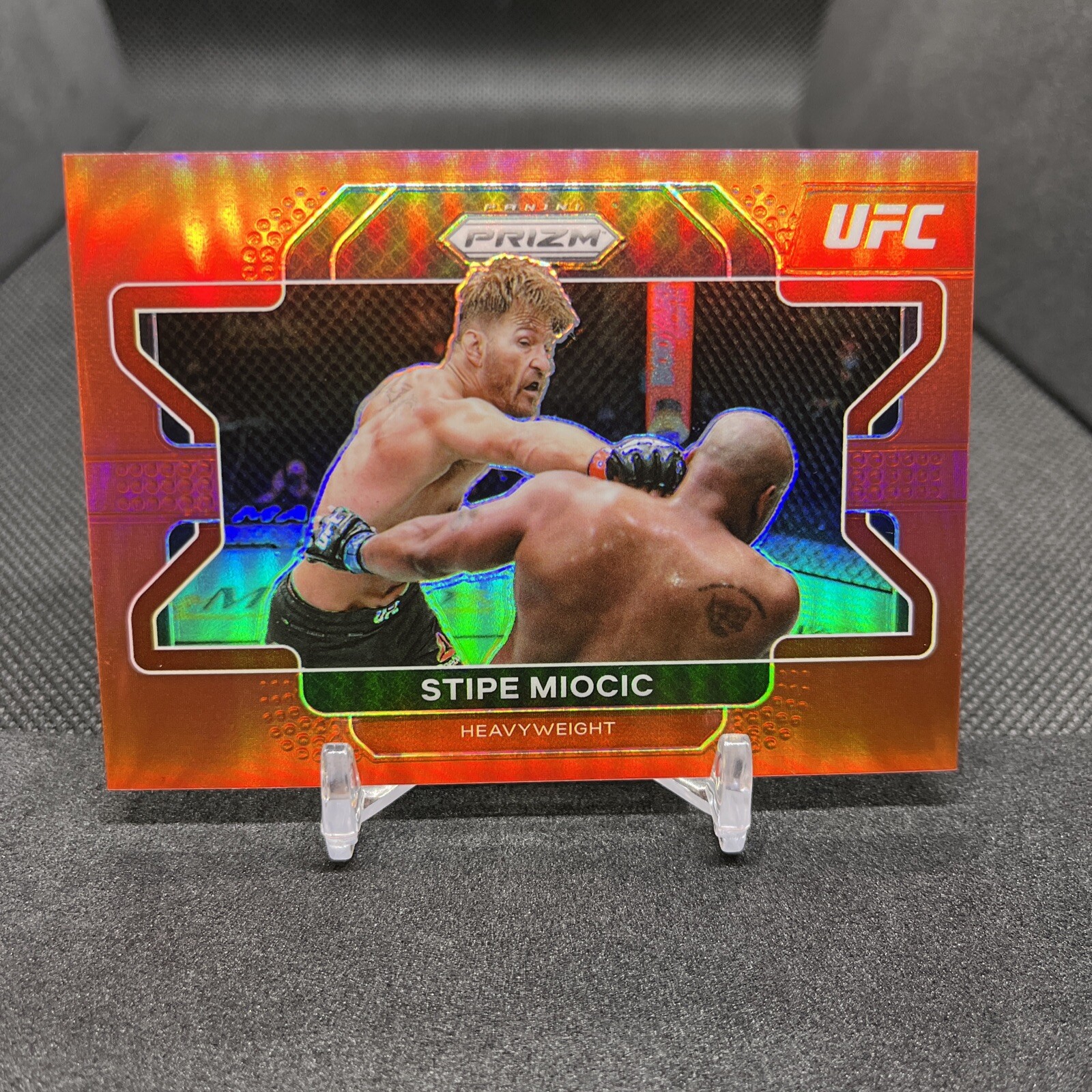 2022 Panini Prizm UFC Prizms Red #100 Stipe Miocic /299