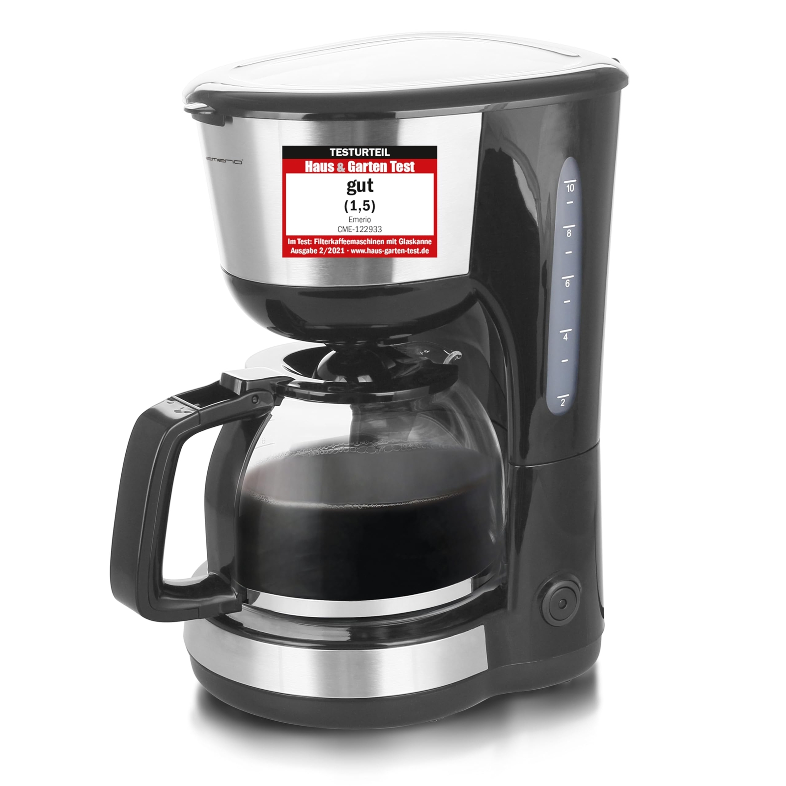 Emerio Kaffeemaschine, 1,25L, auto. Abschaltung NUOVO