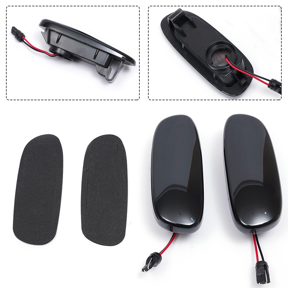 For 1993-2001 Subaru Impreza Sequential LED Clear Side Marker Turn Signal Lights