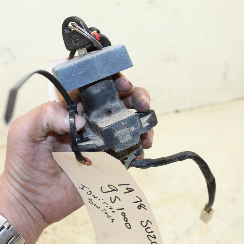 Suzuki GS1000 1978 cerradura de encendido OEM con llave m-2 Foto 3 de 4