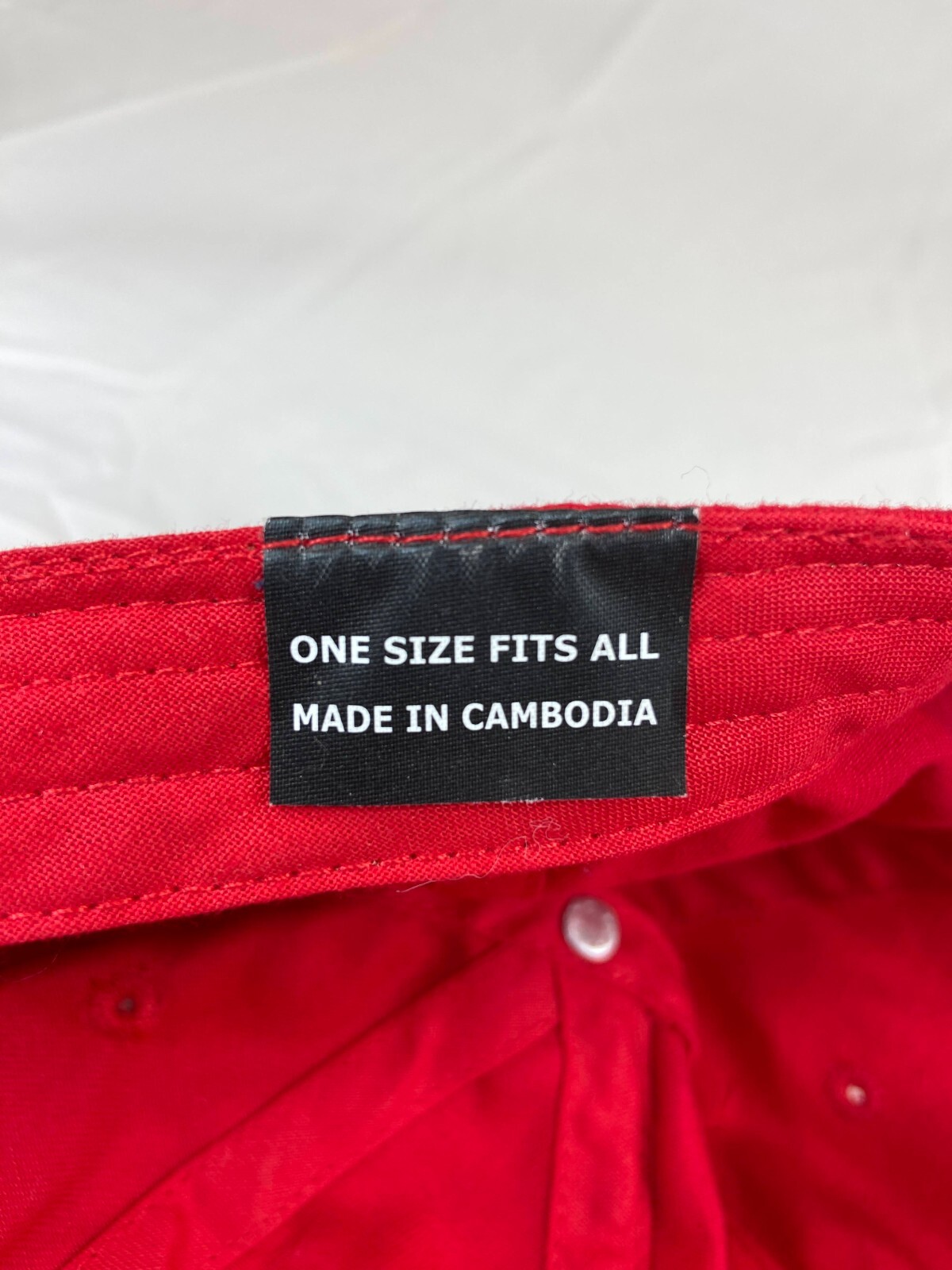 USA Eagle Baseball Cap Strapback Hat Red Canvas E… - image 9