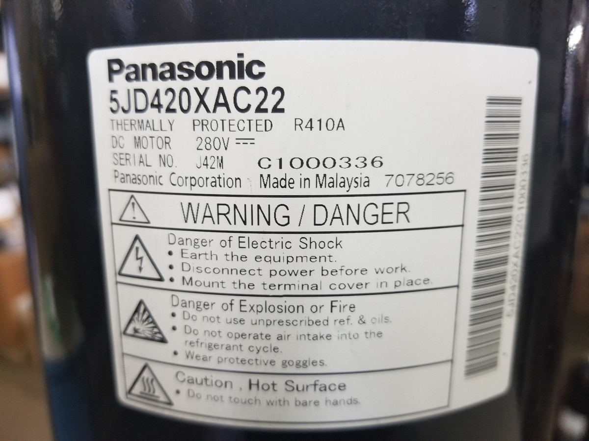 PANASONIC 5JD420XAC22 DC INVERTER 280V A/C COMPRESSOR R-FOUR