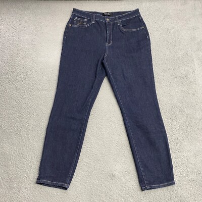 Judy Blue Jeans Womens 13 31 Blue Dark Denim High Rise Mom Fit Casual  Stretch