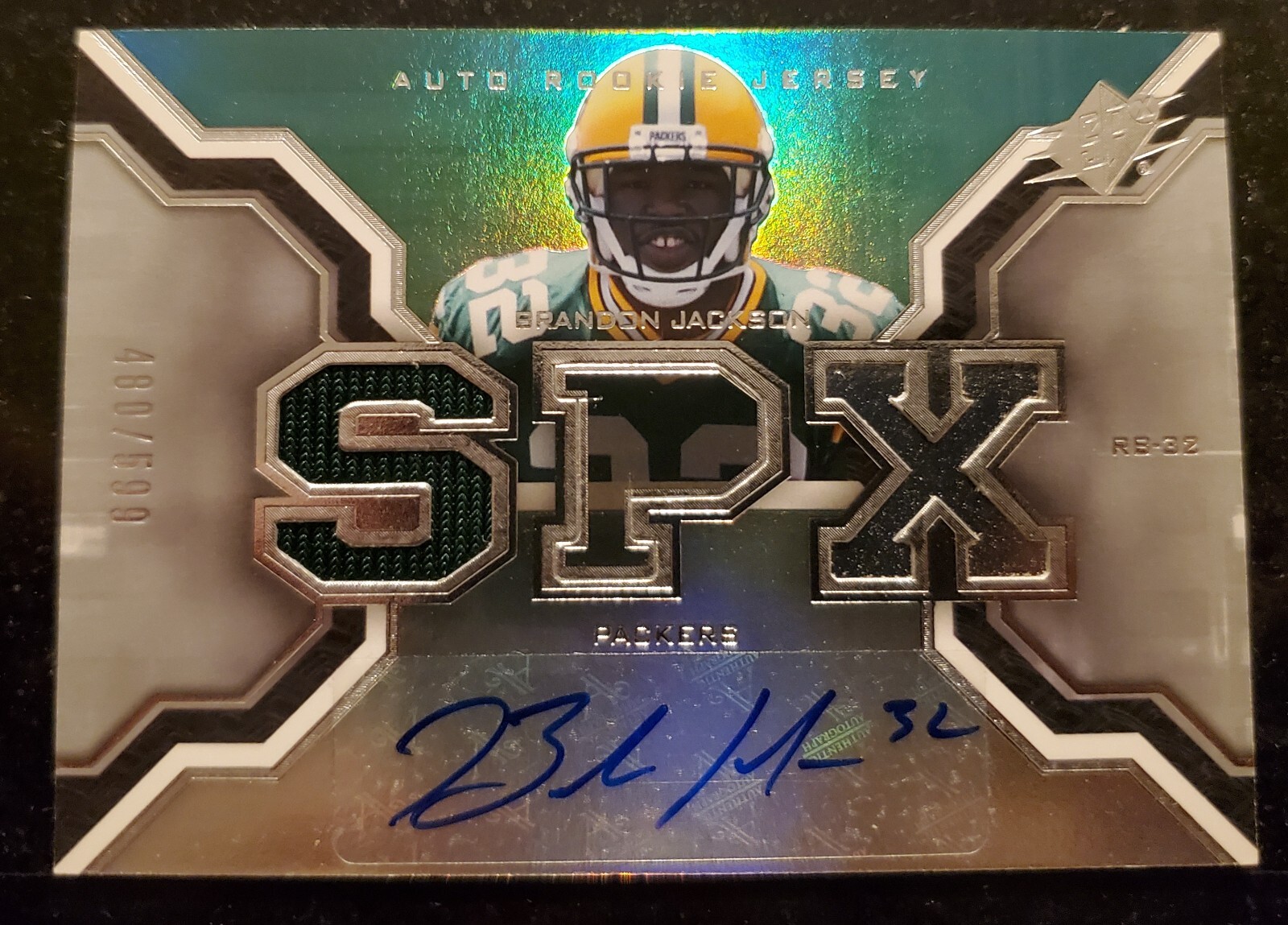Brandon Jackson Spx #194 Autograph