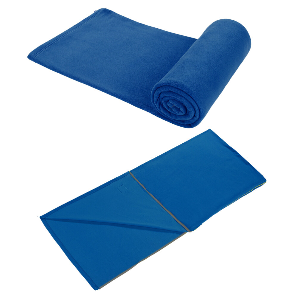Reversible Zipper Outdoor Sleeping Bag Fleece Clothes Hangers-image