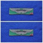 A Pair Of Motor Car Racing Patches Sew / Iron On Badges Aston Martin (b)
