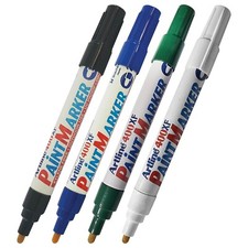 ARTLINE 2.3mm 400XF BLACK BLUE WHITE GREEN Indelible Paint Marker UV Resistant