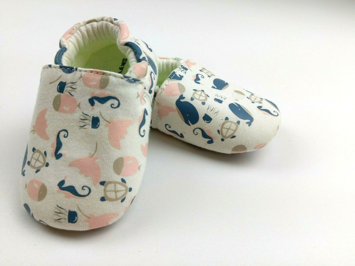 Skywheel Baby Shoes Size Infant Soft Sole Ocean Sea Shoes ~New