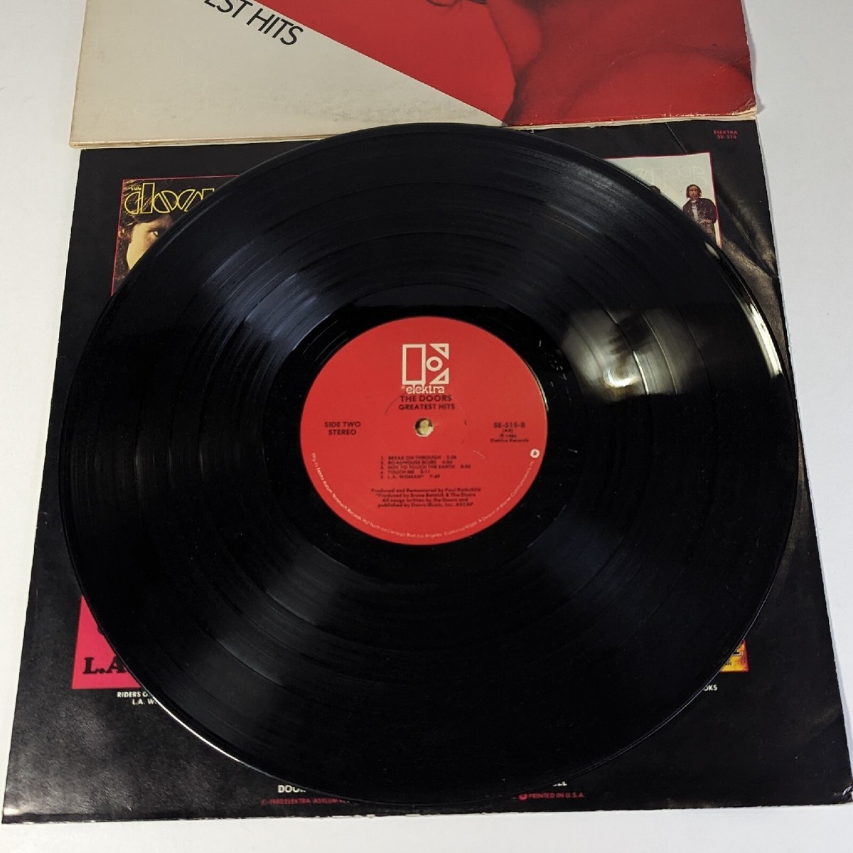レコード　The doors／GREATEST HITS 5E-515 The Doors Greatest Hits First Year Pressing 1980 US Elektra ‎5E