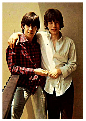 KEITH RICHARDS & MICK JAGGER - 5''X7'' PHOTOGRAPH