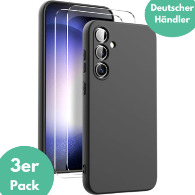 Hülle + 2X Schutzglas für Samsung Galaxy S23 FE 5G Panzerfolie Display Full 9H  