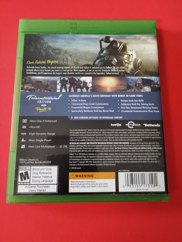 Fallout 76 - Xbox One Tricentennial Edition - mit Aufklebern - Bild 2 von 7