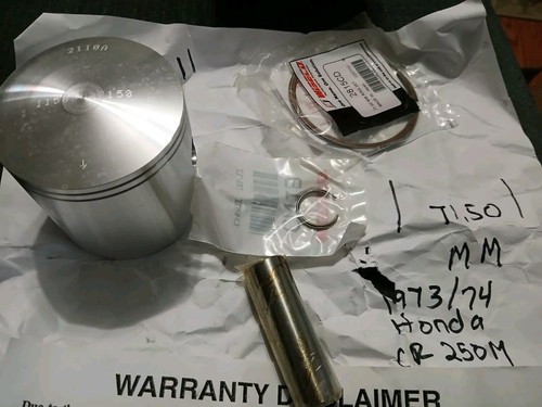 1973-74 Honda CR250M Wiseco Piston Set,rings ,wrist Pin & Clips 71.5mm ,new - Picture 6 of 6