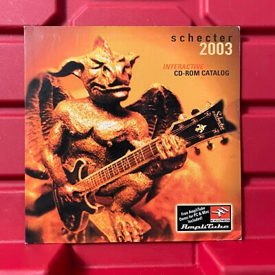 Schecter Guitars Interactive CD ROM Catalog Promotional Brand New Vintage 2003