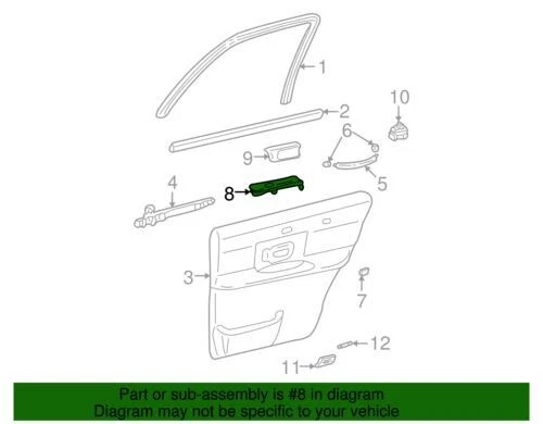 Carcasa interruptor delantero derecho original Ford Lincoln Town Car 2009-19 3W1Z-14528-AAA Foto 2 de 2