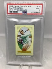 2012 Panini #25 Ty Cobb Back Mini Walter Hagen PSA 9 (Total Pop 5)