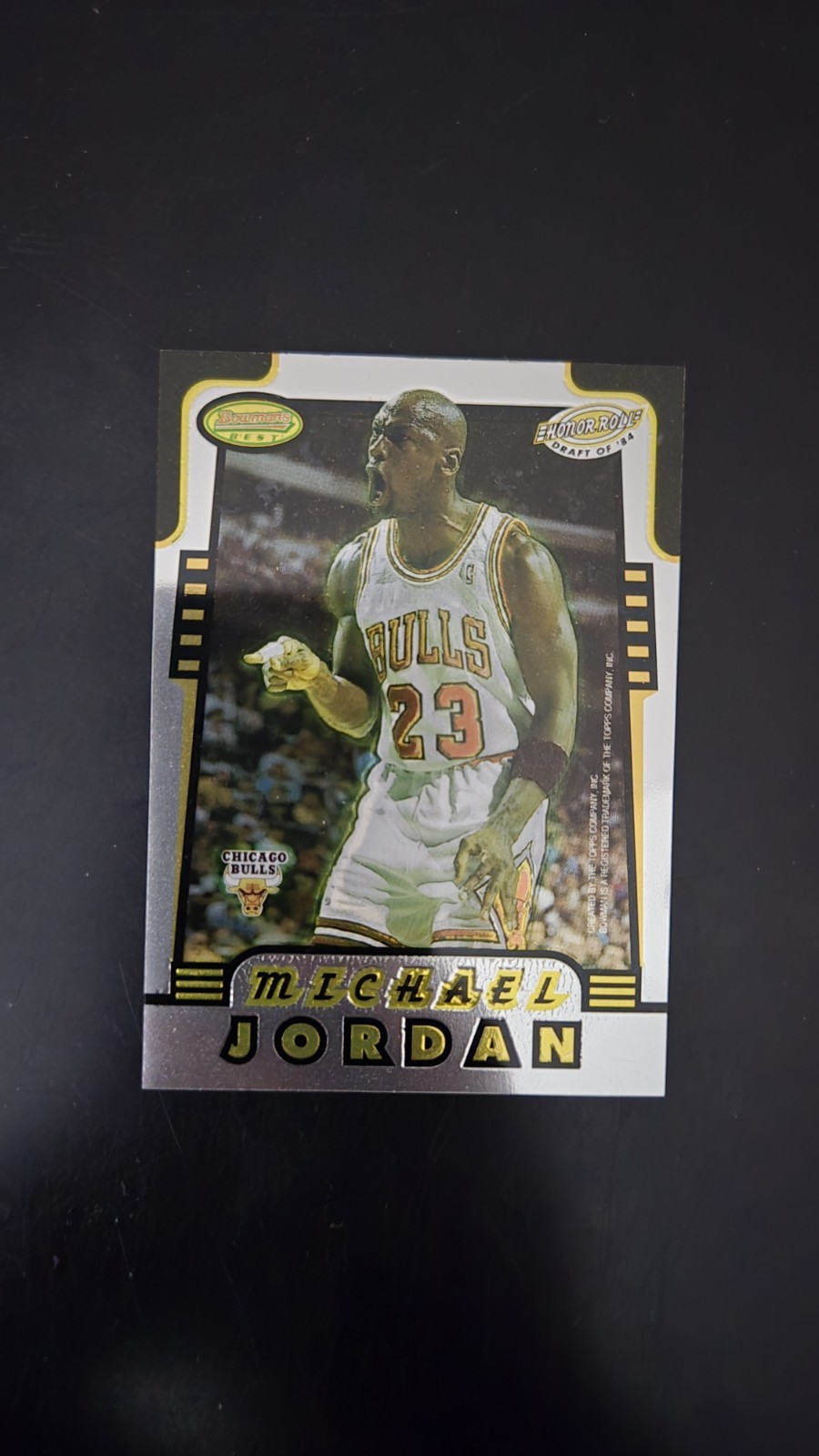 1996-97 MICHAEL JORDAN/HAKEEM OLAJUWON BOWMAN'S BEST HONOR ROLL SP INSERT #HR2!
