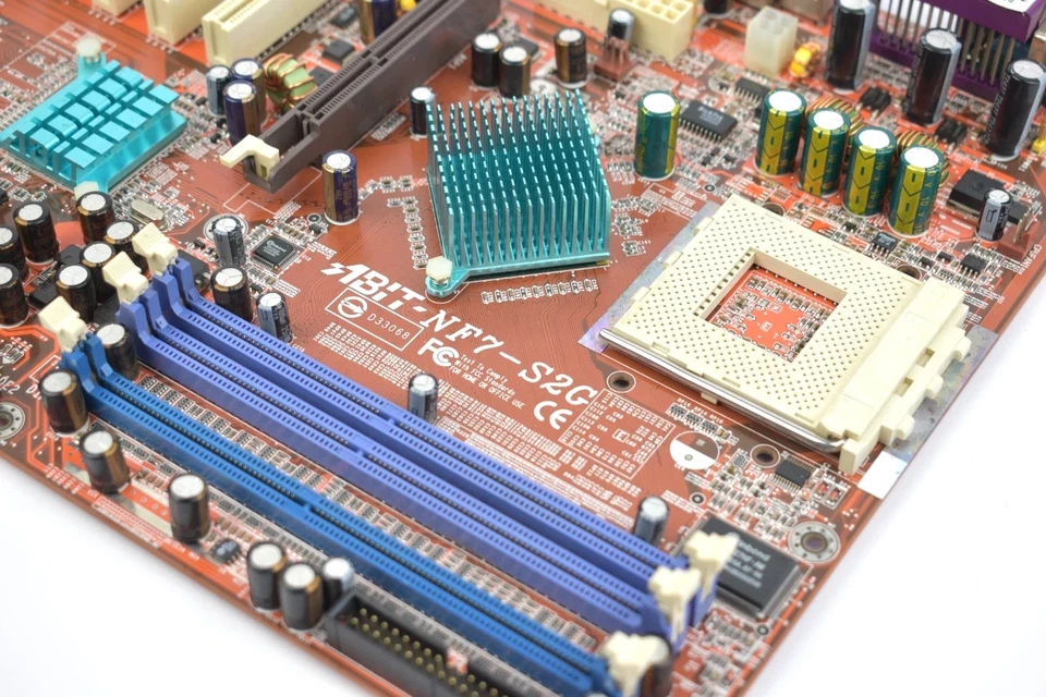 ABIT NF7-S2G – Socket A – nForce2 Ultra 400 – Recapped – Retro Gaming - Image 3 of 4