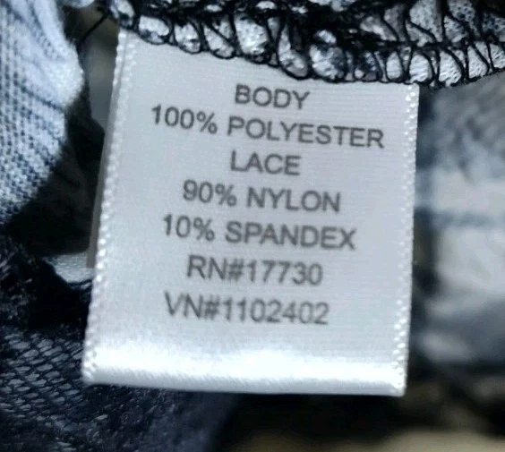 Xhilaration Y2K Black Kennesaw Plaid Babydoll Tank Top Lace Accents Size Medium - Image 4 of 4