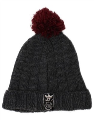 Adidas Herren Strick Bommel Mütze Einheitsgröße Grau Acryl W108