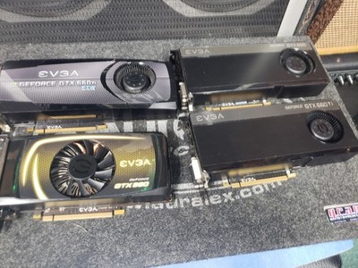 lot of 4 EVGA nvidia gpu lot gtx-660ti (2), gtx 660 (1). GTX-560 (1) untested
