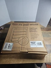 GAF Master Flow Aluminum Automatic Shutter Gable Louver Vent SGM20 19.25 in. x 1