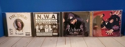 Lot of 4 CD: Hip-hop, Usher, Dr. Dre, Dru Hill, N.W.A R&B
