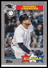 2022 Topps #87AS-19 Miguel Cabrera 1987 35th Anniversary All-Stars Black #/299