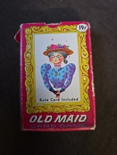 Vintage 1950  s Old Maid Card Game By Whitman