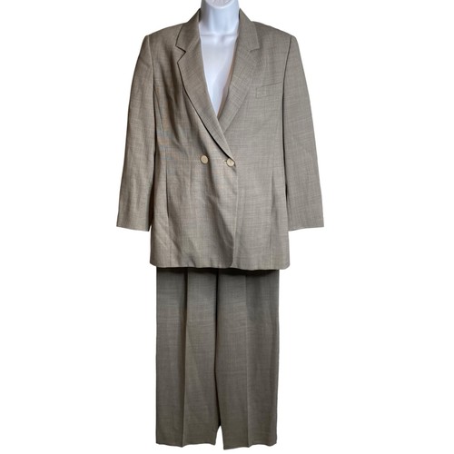 Max Mara Bergdorf Goodman Women's Wool Two Piece Pants Suit Size 6/10 Old Money