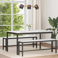 Esstisch Weiß 150 X 90 X 75 Cm Massives Kiefernholz