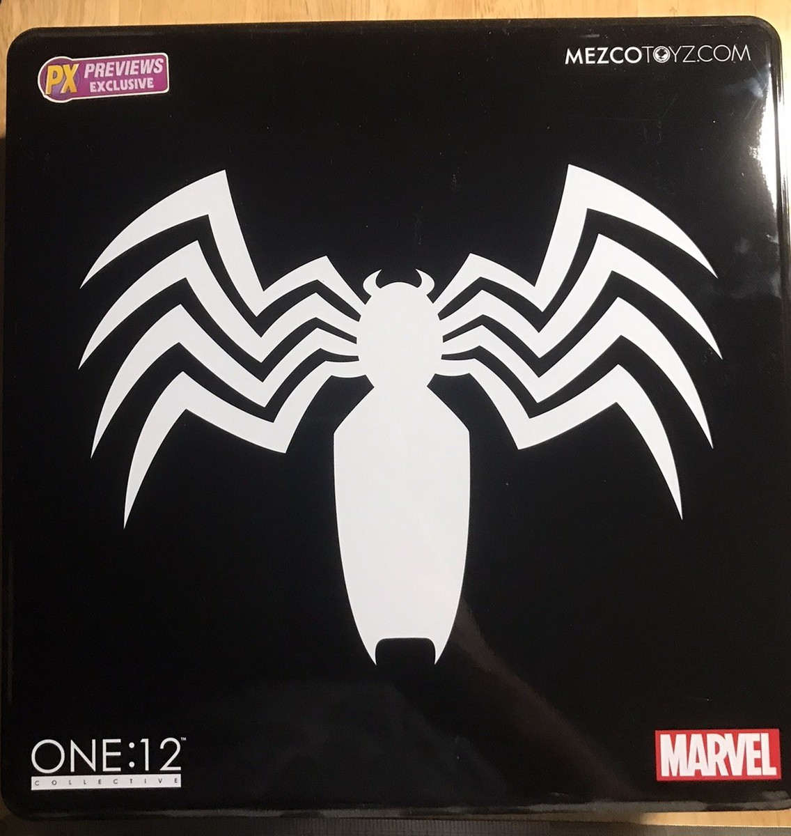 Mezco PX Exclusive Symbiote Suit Spiderman One:12 Action Figure