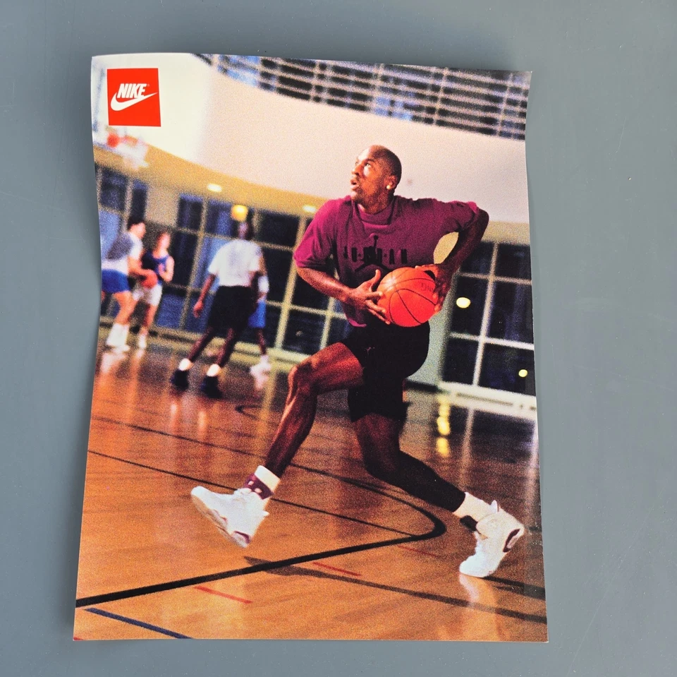 Vintage 1992 NIKE Footwear Ad Store Inserts Air Michael Jordan Bo Jackson 8.5x11 - Image 2 of 4