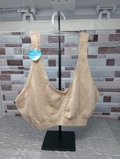 Bali 2XL Bra Comfort Revolution Seamless Microfiber Crop Top 103J Beige