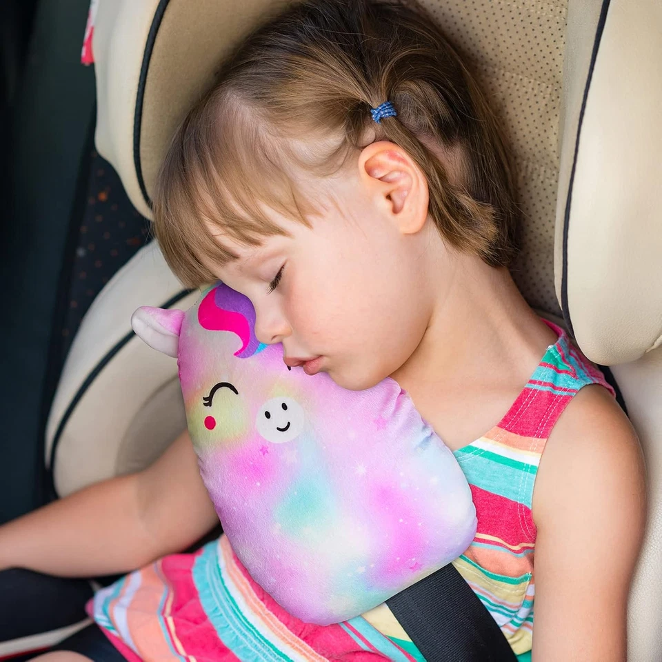 Car Seat Belt Covers for Kids Unicorn Seat Belt Pillow Soft Seat Belt Cushion Ad - Image 2 of 4