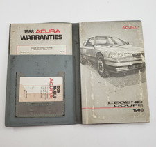 Acura Legend 1988 Owners Manual Guide Book Handbook 88 2 Door Coupe Warranties Acura Legend 1988 Owners Manual Guide Book Handbook 88 2 Door Coupe Warranties